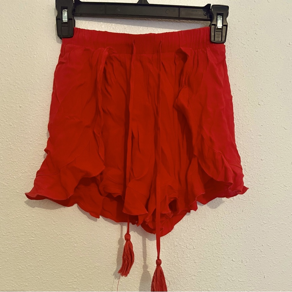 Alythea Red ruffle Short Size Small
